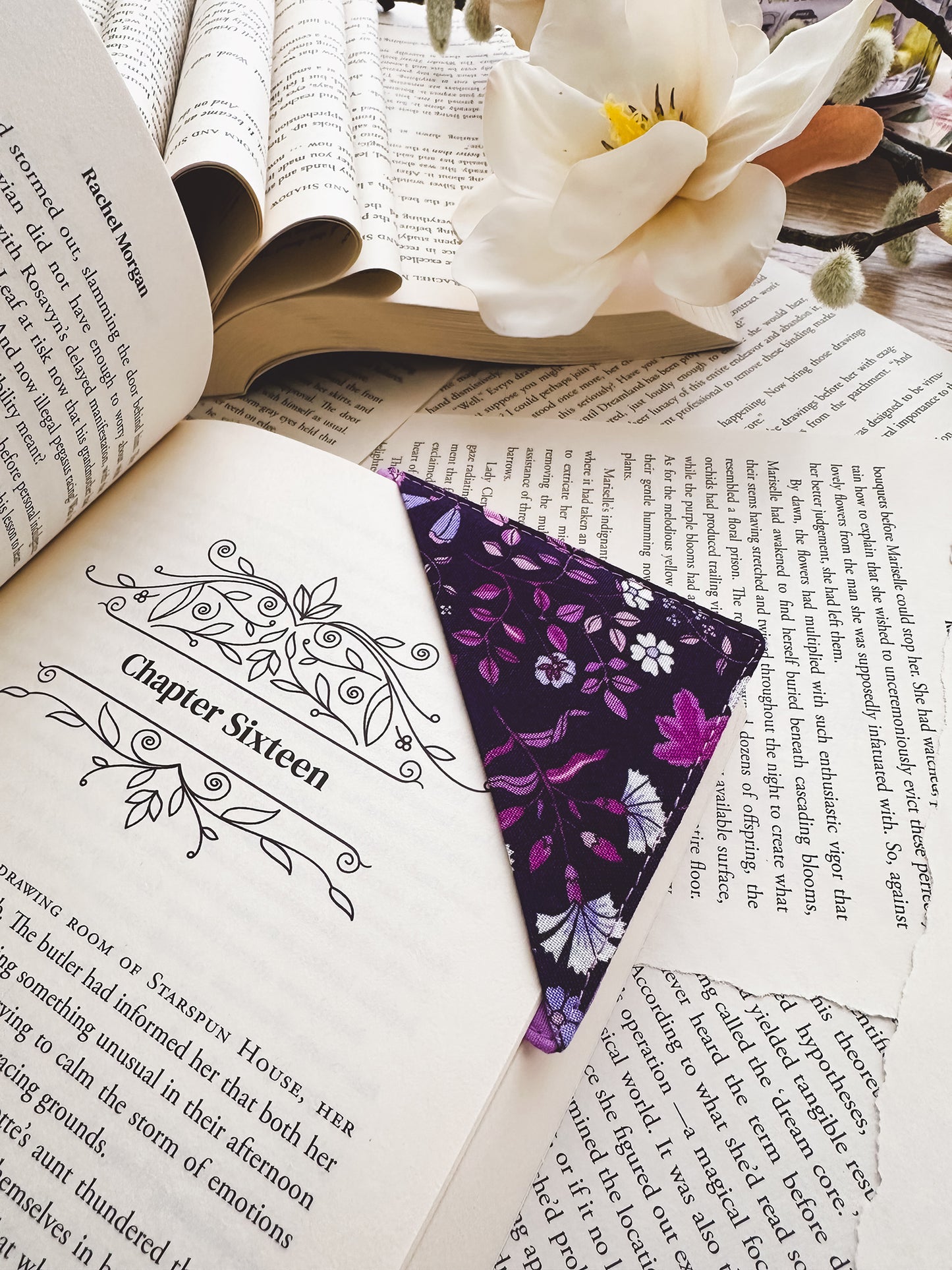 Gift Set: 3 Charmed Leaf Legacy Paperbacks, Bookshelf Sign & Fabric Bookmark